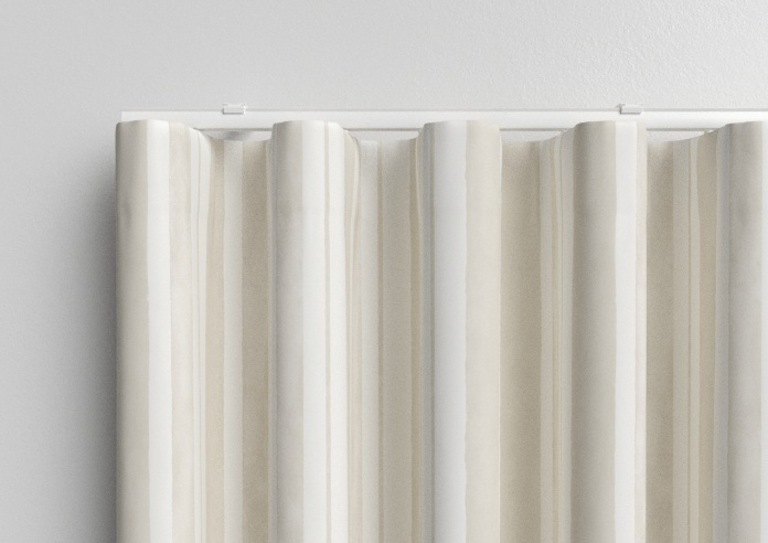 Shabby Chic by Rachel Ashwell Watercolour Stripe, Natural - Made to Measure Curtains - Image 13